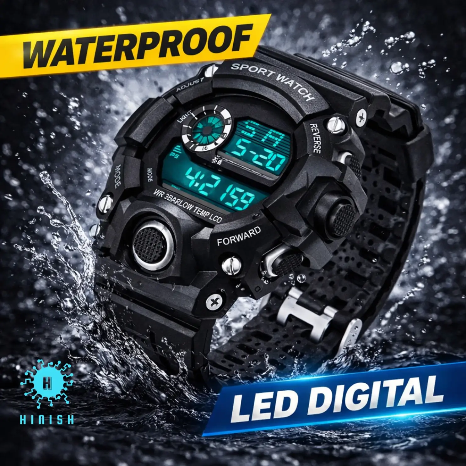 Waterproof Sports Wrist Watch