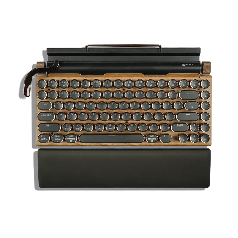 TW1867 Retro typewriter keyboard black