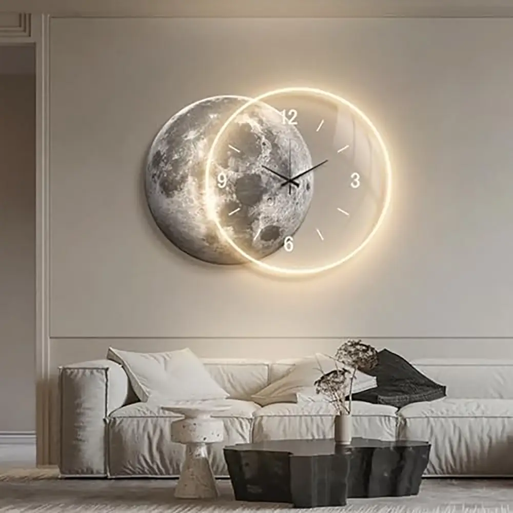 Moon Design Wall Clock