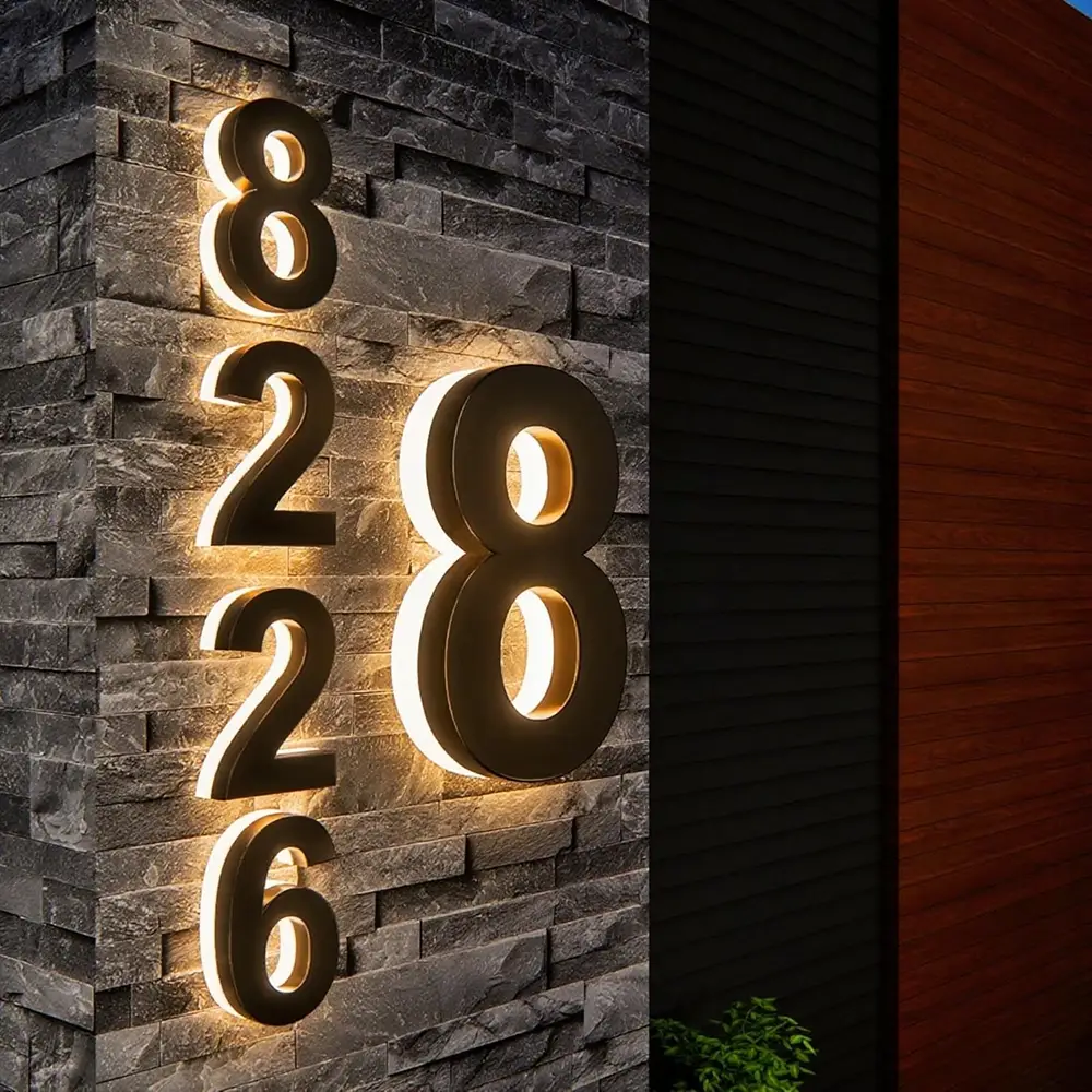 Custom LED House Numbers